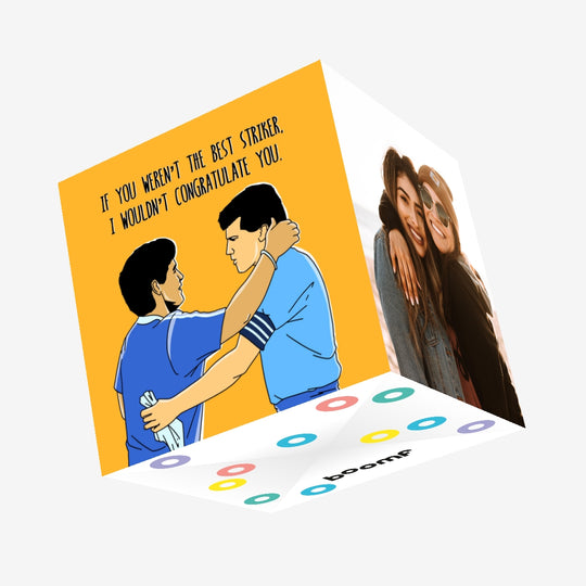 Happy Birthday For The Best Striker Confetti-exploding Greetings Card