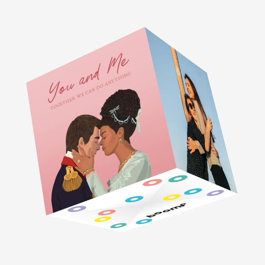You And Me Bridgerton Queen Charlotte Anniversary Confetti-exploding Greetings Card