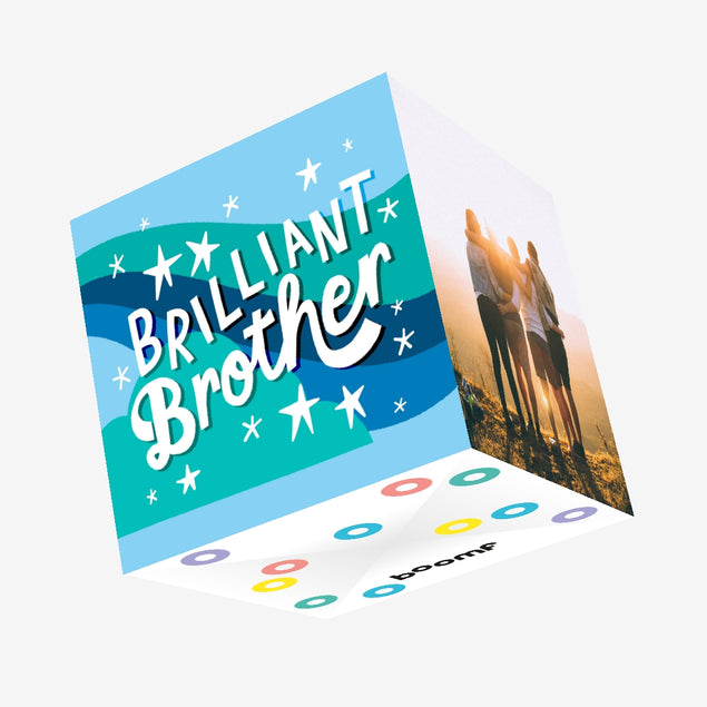 Brilliant Brother Confetti-exploding Greetings Card
