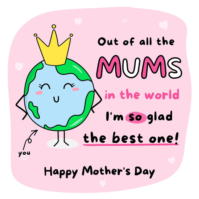 One Of All Mums In The World Card