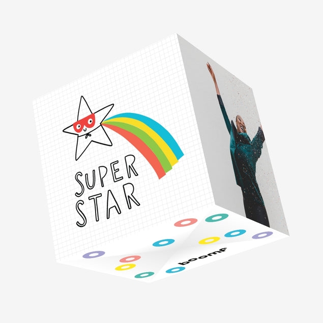 Superstar Confetti-exploding Greetings Card