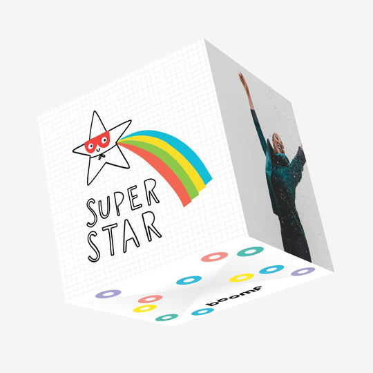 Superstar Confetti-exploding Greetings Card