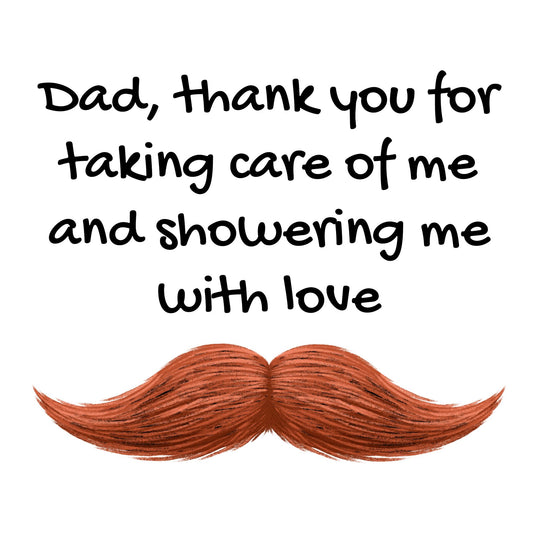 Father's Day Moustache Card