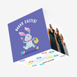 Hoppy Easter Bunny Confetti-exploding Greetings Card