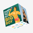 Green Background Schwarzenegger Happy Birthday My Big Boy Confetti-exploding Greetings Card