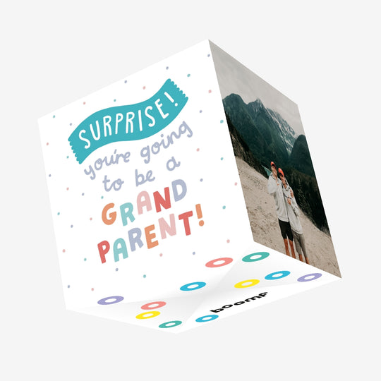 You're Going To Be A Grandparent! Confetti-exploding Greetings Card