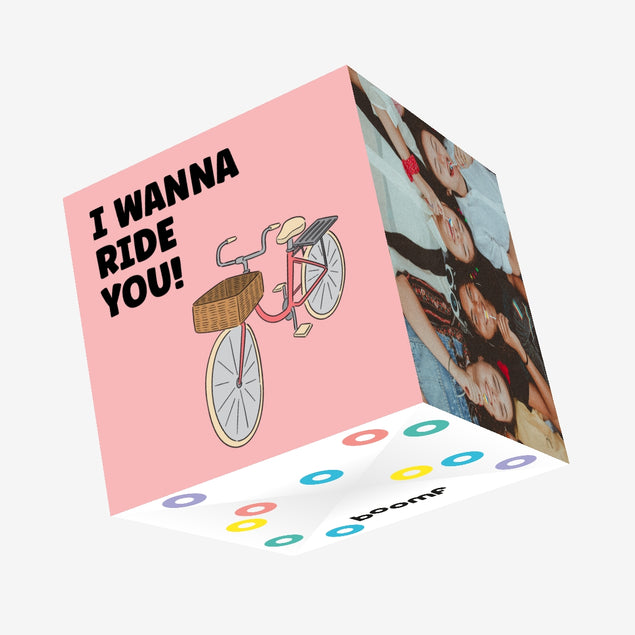 I Wanna Ride You Bicycle Birthday Confetti-exploding Greetings Card