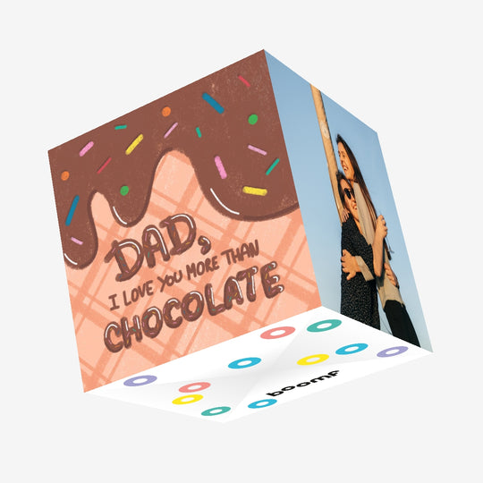 I Love You More Than Chocolate Confetti-exploding Greetings Card