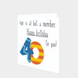 Happy 40th Birthday To You! Card