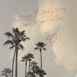 Happy 40th Birthday Favourite Son-in-law Palm Trees