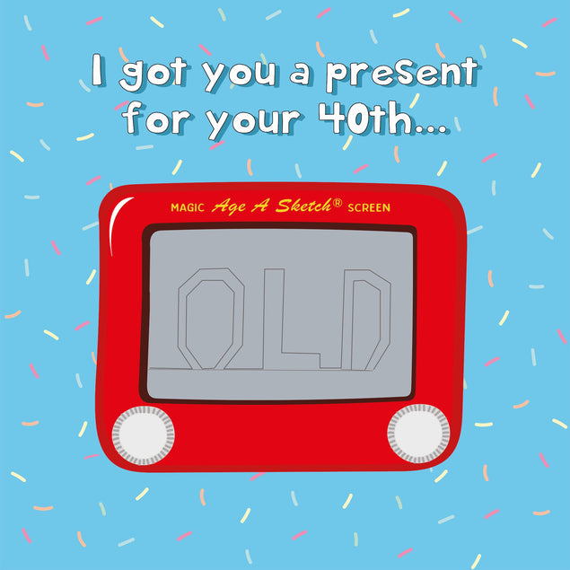 Etch A Sketch Happy 40th Birthday - 1