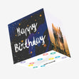 Happy Birthday Starry Sky Confetti-exploding Greetings Card