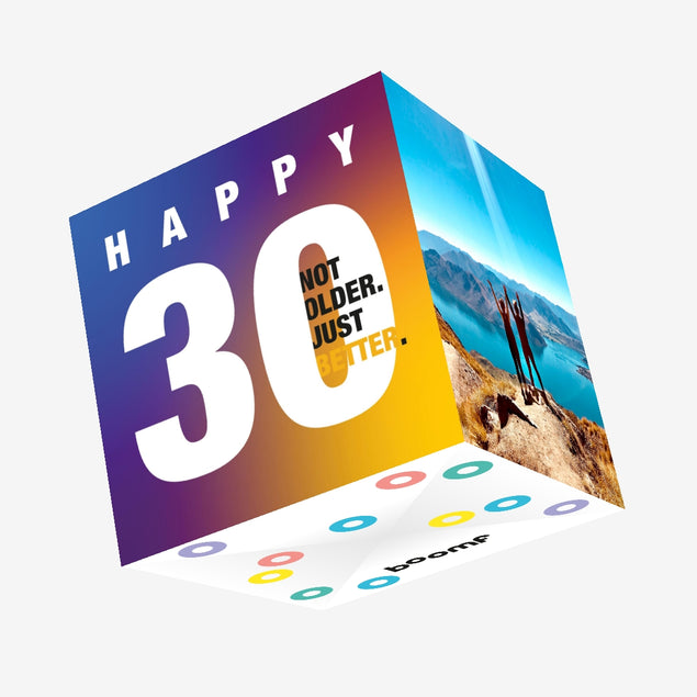 Not Older. Just Better. Confetti-exploding Greetings Card