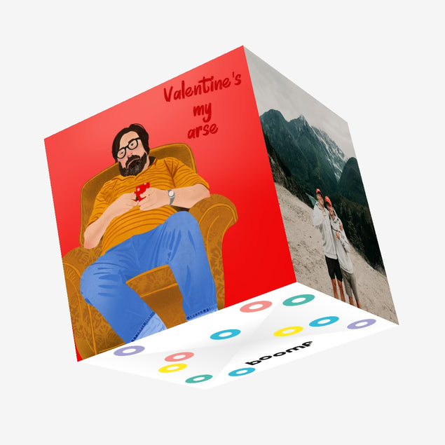 Valentine's My Arse Confetti-exploding Greetings Card