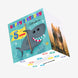5th Birthday Cousin Cute Shark Confetti-exploding Greetings Card