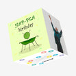 Hap-pea Birthday Cute Green Pea Confetti-exploding Greetings Card