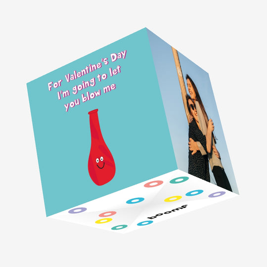 Blow Me Valentine's Day Confetti-exploding Greetings Card