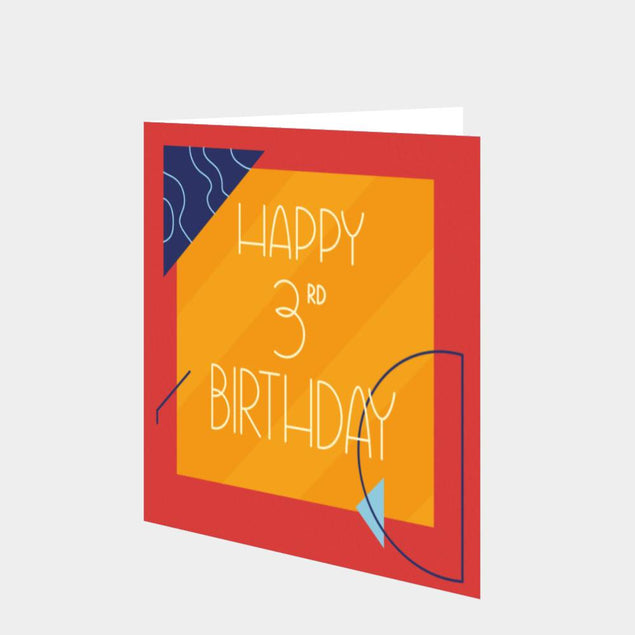 Happy 3rd Birthday Card