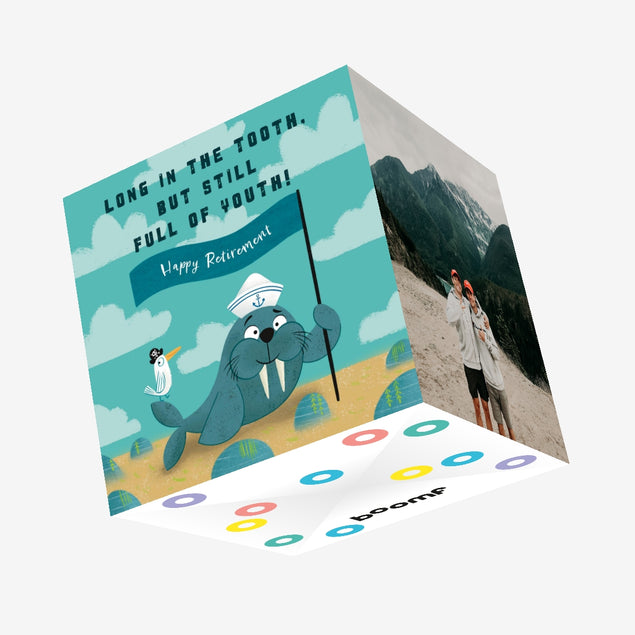 Walrus Retirement Confetti-exploding Greetings Card