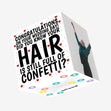 Wedding Confetti Hair Confetti-exploding Greetings Card
