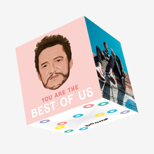 Pedro Pascal Best of Us Confetti-exploding Greetings Card