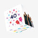 Age 40 Confetti-exploding Greetings Card