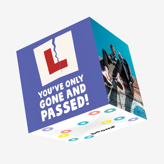 Passed! Confetti-exploding Greetings Card