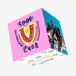 Horseshoe Good Luck Confetti-exploding Greetings Card