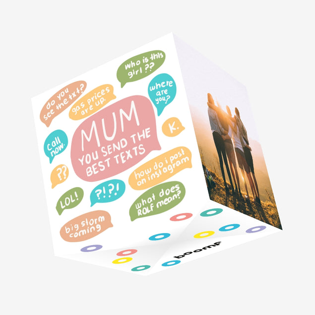 Mum You Send The Best Texts Mother's Day Confetti-exploding Greetings Card
