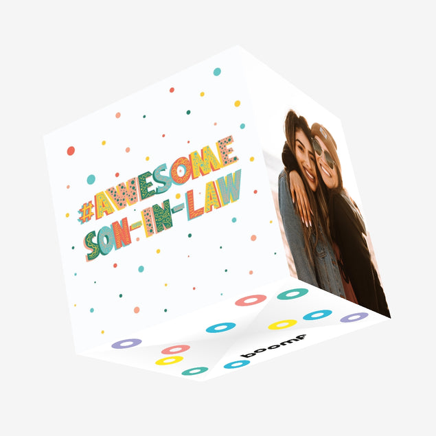 Awesome Son-In-Law Confetti-exploding Greetings Card