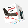 Happy Mother's Day You Are The Best Mum Red And Black Confetti-exploding Greetings Card