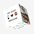 Animal Masks Happy Birthday Confetti-exploding Greetings Card