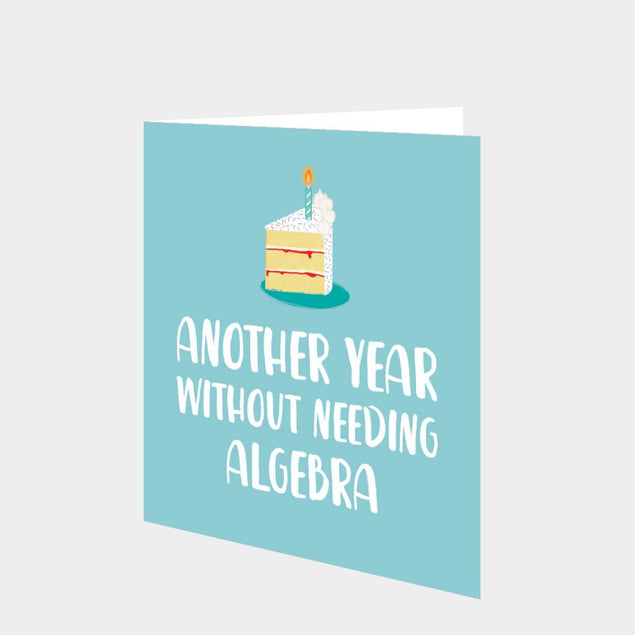 Algebra Birthday Card