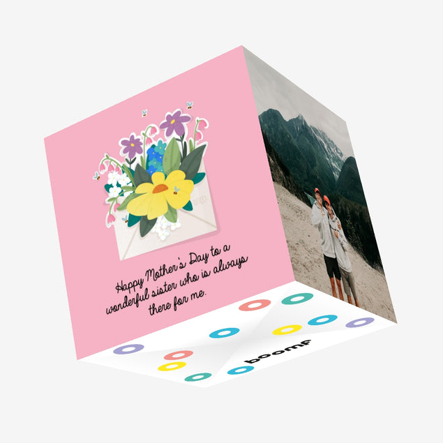 Flower Envelope Happy Mother's Day Sister Confetti-exploding Greetings Card