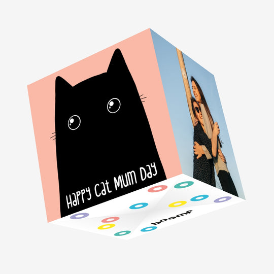 Happy Cat Mum Day Confetti-exploding Greetings Card