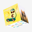 Cool Avocado Skater Happy 12th Birthday Confetti-exploding Greetings Card