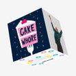 Cake Whore Birthday Confetti-exploding Greetings Card
