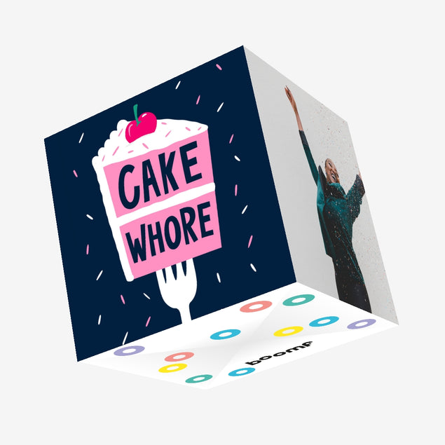 Cake Whore Birthday Confetti-exploding Greetings Card