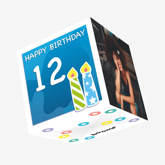 Happy 12th Birthday Confetti-exploding Greetings Card