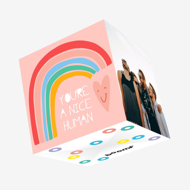 Nice Human Confetti-exploding Greetings Card