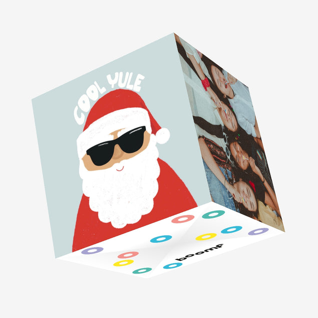 Cool Yule Christmas Confetti-exploding Greetings Card