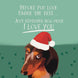 Naughty Rough Collie Christmas Card