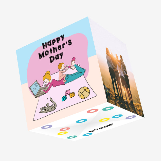 Happy Mother's Day Happy Working Mother Confetti-exploding Greetings Card