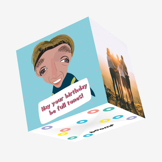 May Your Birthday Be Full Tones Confetti-exploding Greetings Card