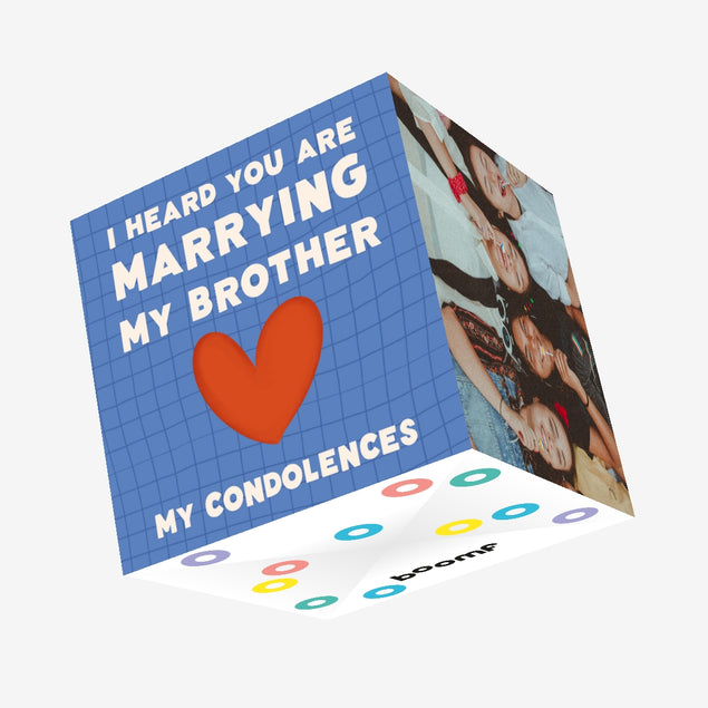 Marrying My Brother Confetti-exploding Greetings Card