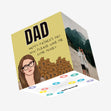 Happy Father's Day, now wire me some money. Confetti-exploding Greetings Card