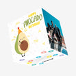 Cute Little Avocado Birthday Confetti-exploding Greetings Card