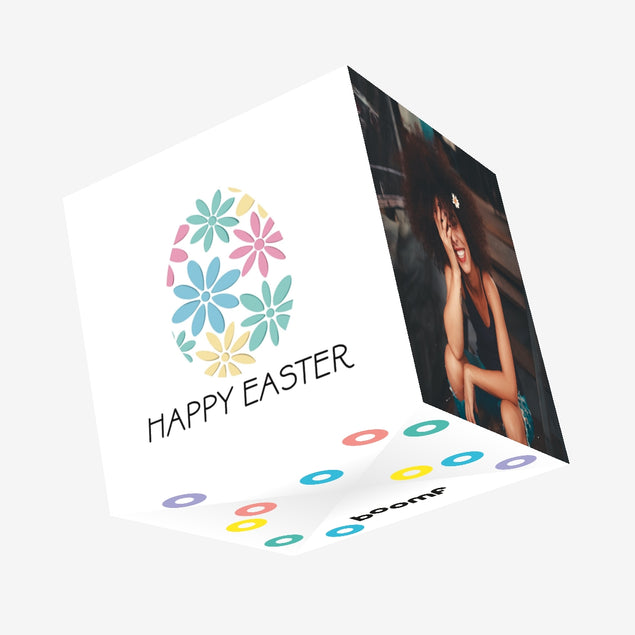 Easter Flower Confetti-exploding Greetings Card