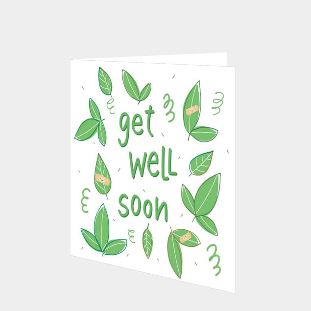 Get Well Soon Leaves Card