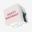 Red Letters Birthday Confetti-exploding Greetings Card